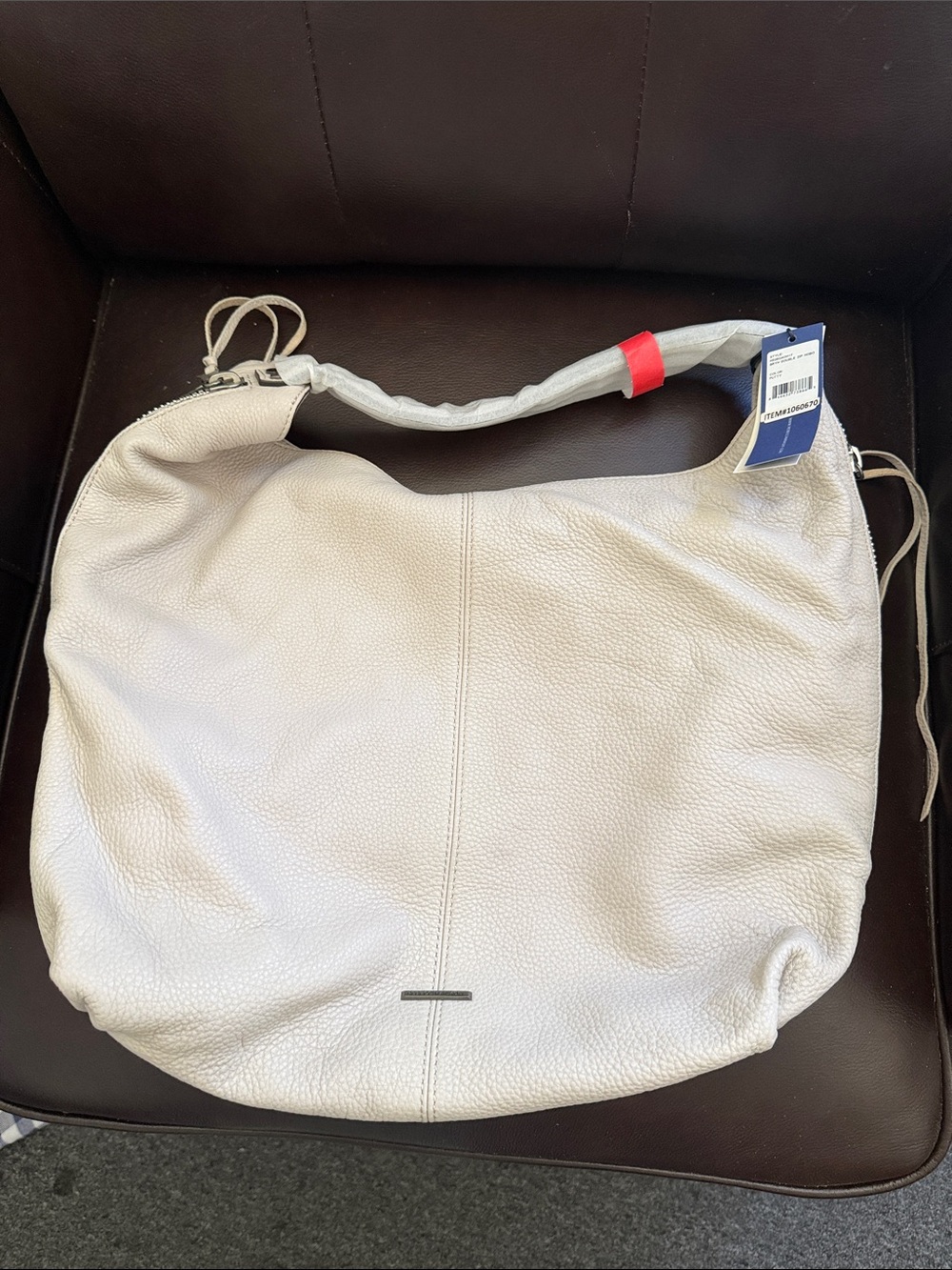 Rebecca Minkoff Bryn Double Zip Hobo Bag, Putty RT #73535